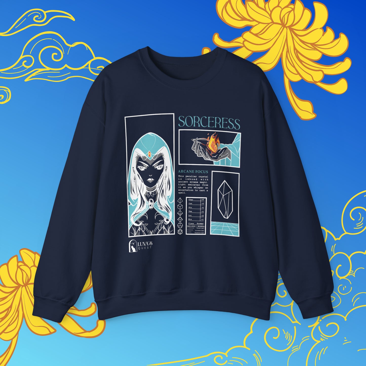 WHOLESALE Dancing Lights Sorceress Crewneck Sweatshirt