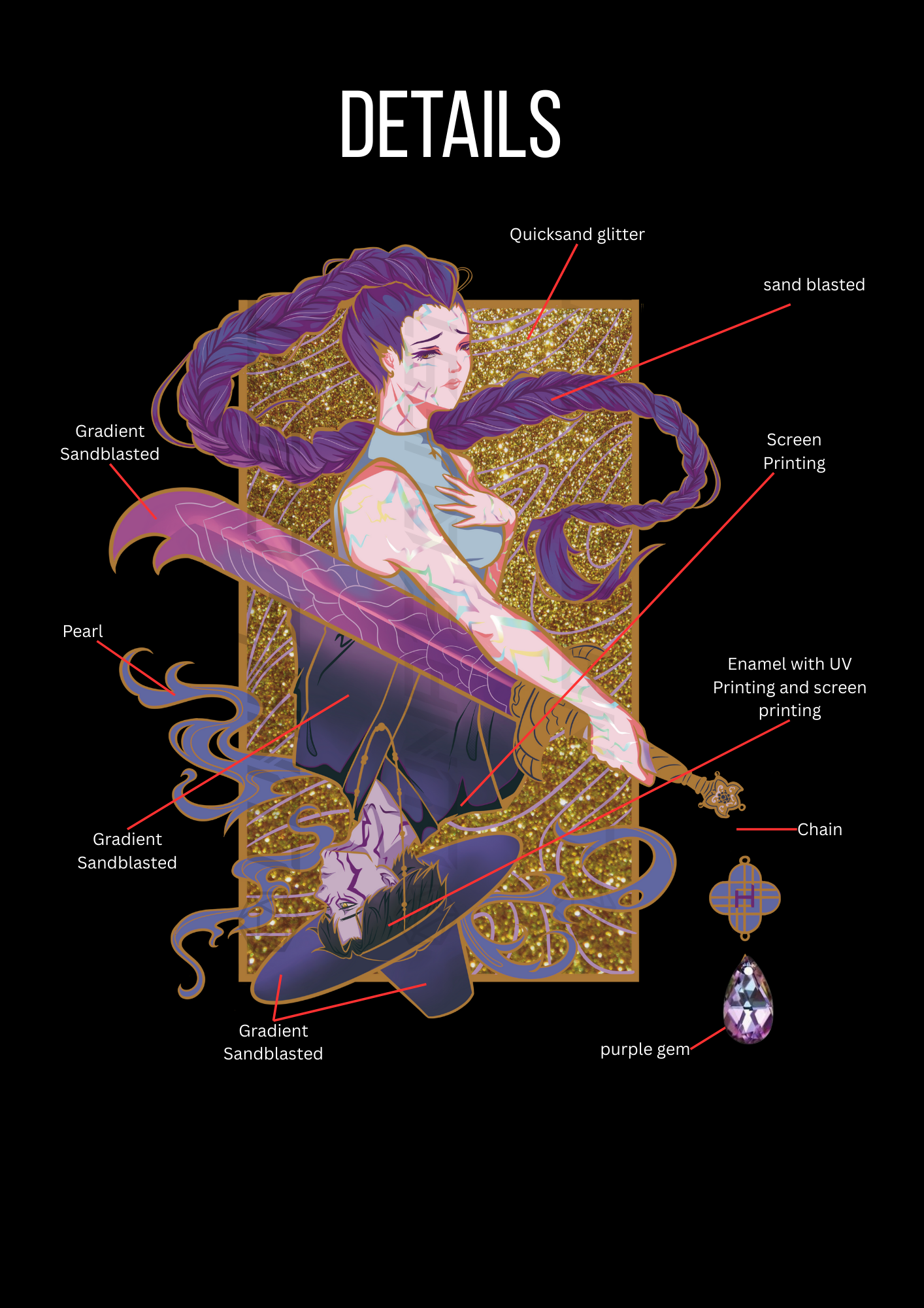 PRESALE: Kpop Demon Hunters Jumbo Pin