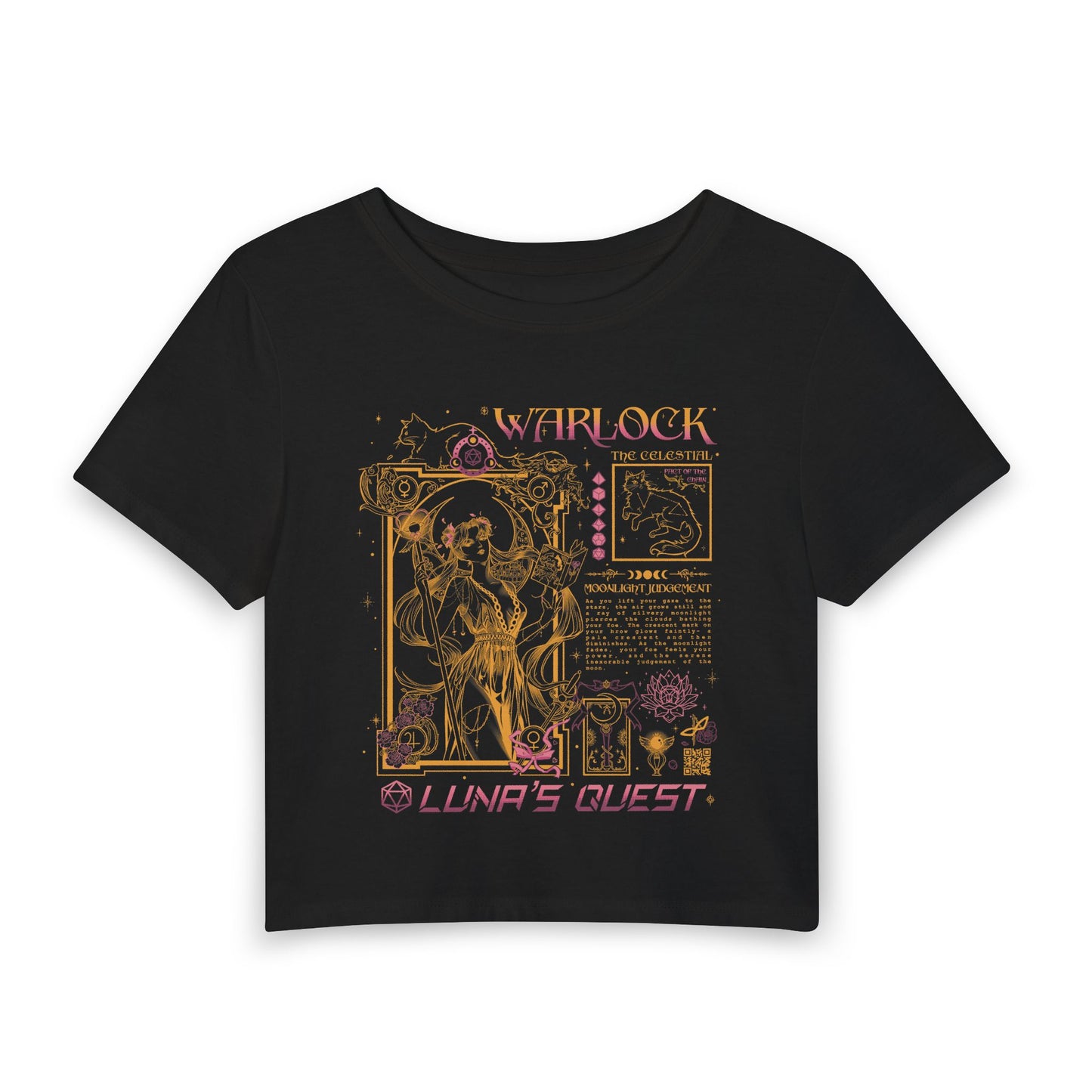 The Celestial: Warlock Cropped Tee