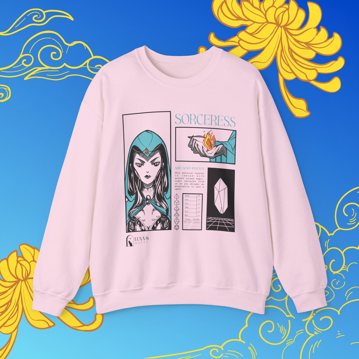 WHOLESALE Dancing Lights Sorceress Crewneck Sweatshirt