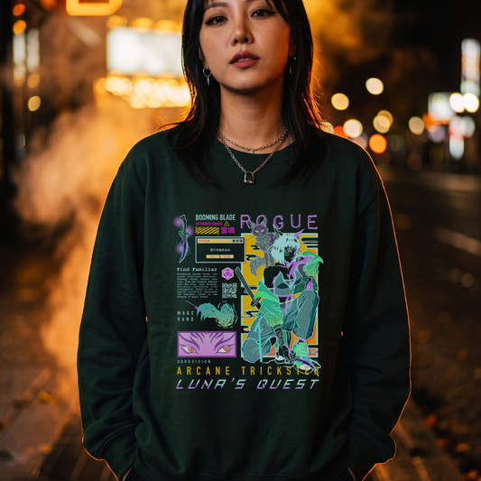 Arcane Trickster - Rogue Dnd Class Crewneck Sweatshirt