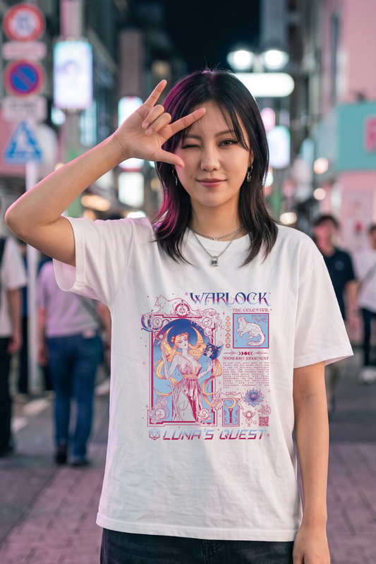 The Celestial-Warlock DnD Class T-Shirt