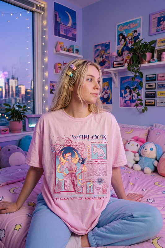 The Celestial-Warlock DnD Class T-Shirt