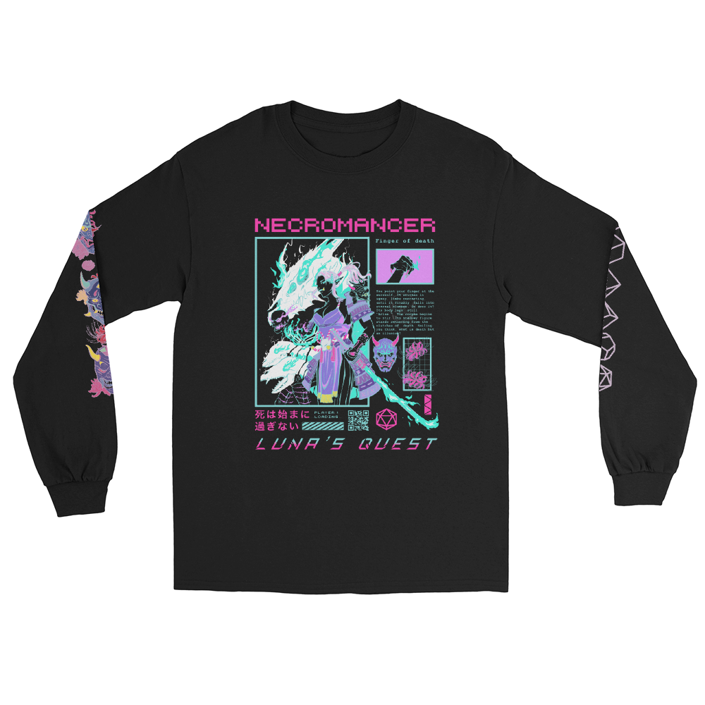 Arise-Necromancer Class D&D Longsleeve Shirt – Luna's Quest